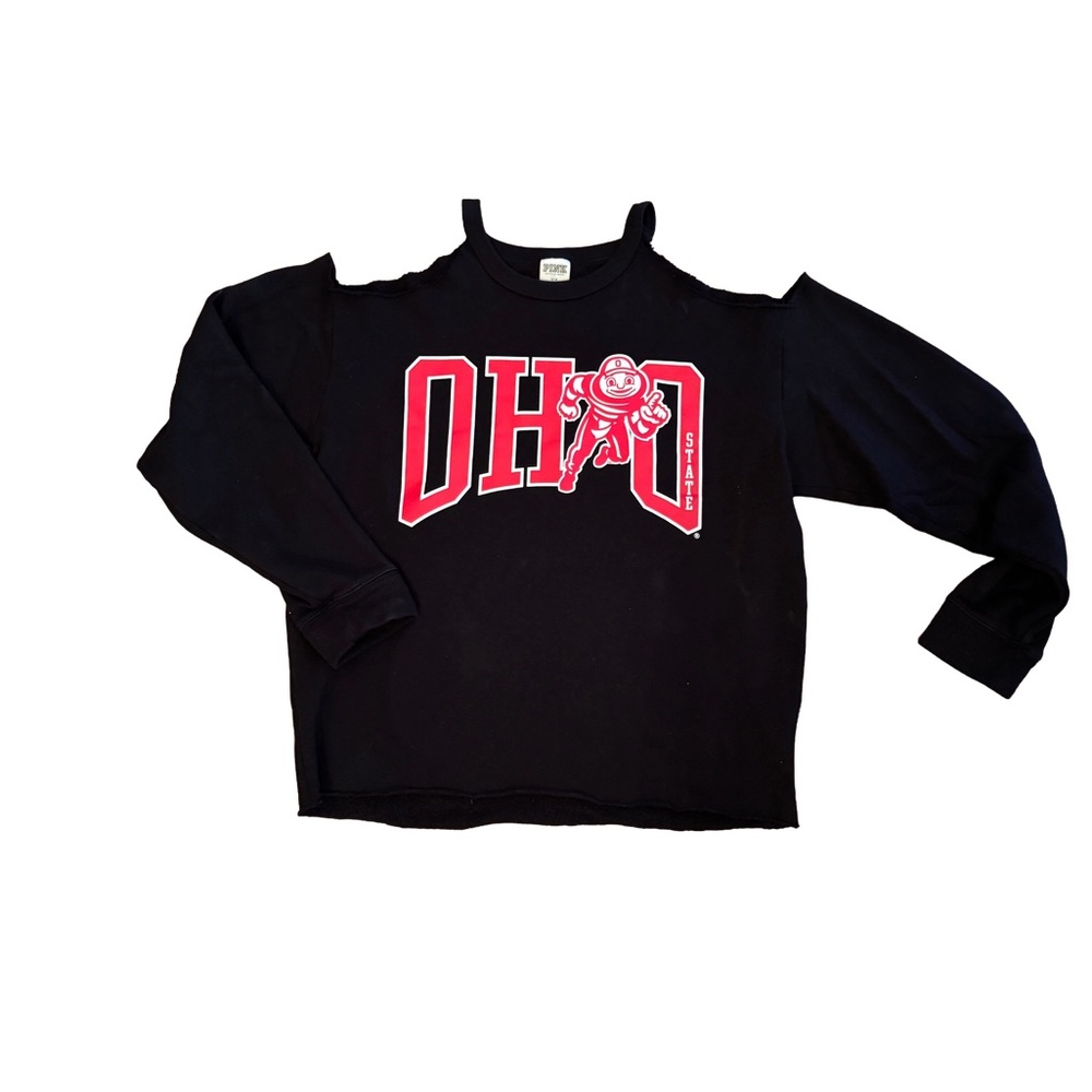 OSU Ohio State University Buckeyes PINK Victoria's Secret Sweatshirt, Medium